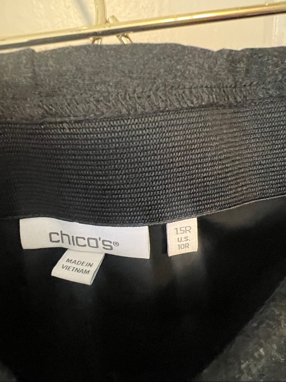 💕❤️🔥 chico's Juliet Trim Detail Ponte Ankle Pants10r - Picture 4 of 5